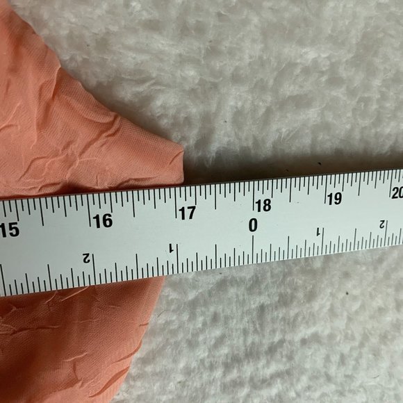 B.Smart A-Line Dress Y2K Women's 11/12 Peach V-Neck Lined Pullover 8021 - Picture 4 of 9